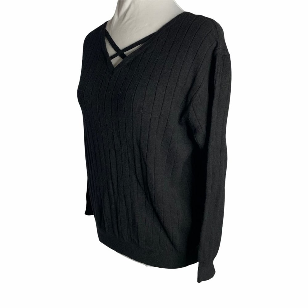 Japanese One Way Ribbed Knit Pullover Sweater 18PE - Picture 3 of 6